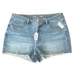 Old Navy  OG Straight Light Wash 3" Ins Jean Cut Off Shorts 6 Yuppie Casual NWT‎ Photo 5