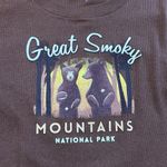 NIKXIE LOS ANGELES BROWN RIBBED SMOKY MOUNTAINS CROP TOP BABY TEE Size undefined Photo 2