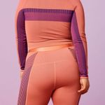 Fabletics | Hot peach/ Royal purple Tory Cropped Seamless Long-Sleeve Top Photo 1