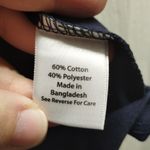 Coral Bay  NWT Size Petite Large Navy Blue Beach Umbrella Patriotic Graphic Tee Photo 4