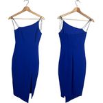 Hello Molly  Outta Cash Midi Dress Women's XS 2 Blue Slit Cocktail Party NWOT Photo 4