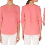 Akris Punto  Coral V Neck Blouse Photo 1