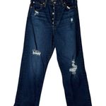 Levi's Levi Women’s Distressed Button Fly Ribcage Straight Ankle Denim Jeans- Size 29 Photo 0
