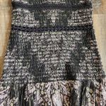 Hemant and Nandita  Kari Midi Dress Black Sleeveless Medium NWT Smocked Photo 3