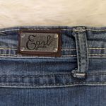 Y2K Vintage Earl Jean Bedazled Lace Detail Capri Cut Medium Wash Jeans Size 8 Blue Photo 7