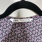 ZARA  Wrap Waist Floral Print Puff Long Sleeve Romper Photo 4