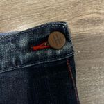 Holding Horses Anthropologie  Patterned  Patch Dark Wash Denim Pencil Skirt Photo 5