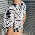 ZARA NWT Tie Dye Cropped T-Shirt 100% Cotton Photo 7