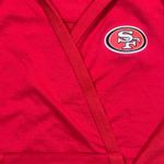 Antigua  Womens San Francisco 49ers Hoodie Medium Red NFL Pullover V Neck Photo 5
