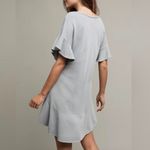 Anthropologie Saturday Sunday Odette Cotton Drop Waist Ruffle Sleeve Dress Large Photo 3