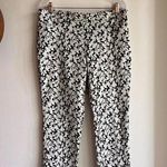 Akris Punto Women's Size 12 Magnolia Print Crop Stretch Straight Ankle Pants Photo 1