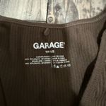 Garage  Crop Top Long Sleeve Ribbed brown  Photo 1