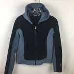 Patagonia  Black & Gray Fleece Sport Athletic Long Sleeve Hoodie jacket S Photo 3