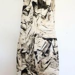 Nicole Miller  Size 6 retro midi dress bodycon sleeveless jeans Photo 2