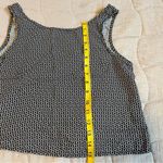 Brandy Melville Black and White Floral Open Back Tank Top Photo 3