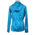 Athleta Medium Jacket Full-Zip Space-Dye Hooded Pockets Stretch Thumbholes Blue Photo 4