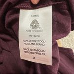 NWT Seg’ments 100% Merino Wool Base Layer Shirt Top Long Sleeve in Burgundy M Red Size M Photo 10