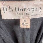 Philosophy Anthropologie  black twist side stretch dress size small Photo 3