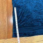 We The Free Free People Luxe Tee Blue Crushed Velvet Tunic Dress Size S Photo 12