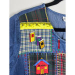 Sophia Rose TeacherCore Denim Patchwork Dress | Size 16W | School Novelty VTG Blue Photo 2