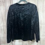 Luxurious Black Velvet Blouse Size M Photo 4