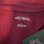 Wild Fable Women's Maroon Short Sleeve Cropped T-Shirt - Size Large - NWT Photo 1