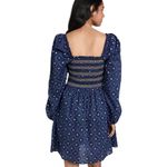 NWT Figue Peony puff sleeve smocked mini Dress sz L Size L Photo 3