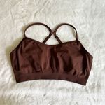 Athleta Brown Seamless Sports Bra Women's Size Large Photo 0