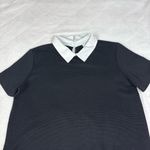 ZARA  Black Top with White Collar Photo 1