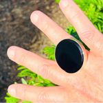 Handmade 7 7.5 8 Ring Black Onyx Gem Solid 925 Sterling Silver Gemstone Fine Art UNISEX Men Women Original Natural Statement Photo 8