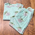 Munki Munki Star Wars x  Women's Baby Yoda Print PJ Pajamas Sleepwear size S Photo 0