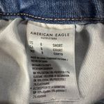 American Eagle SZ 8 SHORT Curvy Jeggings Jeans Super Hi-Rise Distressed Rip Blue Photo 11