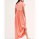 Free People  CARISSA TEE MAXI DRESS CORAL MEDIUM Photo 8