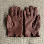Coach  Burgundy Leather Gloves Photo 7