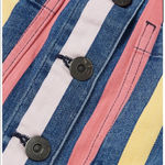 3 X 1 Rose Striped Mini Denim Skirt Size 24/XS Photo 9