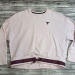Under Armour  Womens Charged Pullover Sweatshirt Pink Maroon L LG Large Tie Waist Photo 11