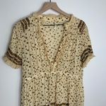 Free People  Feeling Pleated Maxi Dress In Neutral Womens Floral Small Boho Photo 6