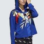 Adidas Originals x Farm Rio Full Zip Tropical Toucan Jacket Blue Size Medium Photo 14