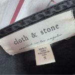 Anthropologie Cloth & Stone Tencel V Neck Wide Leg Crop Jumpsuit Black Small Minimalist Photo 10