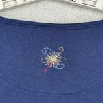 Breckenridge  Shirt XL Navy Patriotic Firework Bling Beaded 4th of July Americana Photo 5