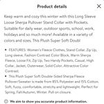 Oversized Fleece Sherpa Pullover Green Photo 1