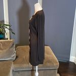 Women’s Black Long Sleeve Sexy Top/Dress with Chain Closure Size XL NEW Black Photo 2