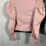 TCEC  Solid Fitted Crew Neckline and Long Puff Sleeves Size Medium EUC Photo 8