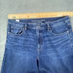 American Eagle  Low Rise Baggy‎ Wide Leg Jeans Women's 16 Short Distressed Photo 9