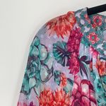 Anthropologie  Fig And Flower Boho Floral 3/4 Sleeve Sheer Feminine Blouse Small Photo 1