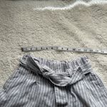 Abercrombie & Fitch Linen / Cotton Paperboy Stripped Shorts‎ White/ Blue Sz M Size M Photo 3