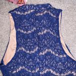 NWT Blue Lace Cocktail Dress Photo 5