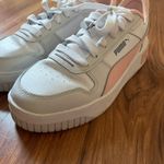 Puma  White & Pink Carina Street Platform Sneakers Photo 1