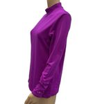 Champion  Athletic Fitted Fuchsia Long Sleeve Fleece Lined Mock Neck Shirt XL Photo 2