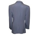 Armani Collezioni Armani Collezione Silk Blend English Blue Single Breasted Blazer Size 10 Photo 4